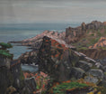 Load image into Gallery viewer, Vintage Art Coastal Oil Painting by from Sweden from 1935