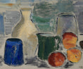 Load image into Gallery viewer, Vintage Art Room Mid Century Still Life Oil Painting From Sweden 1965