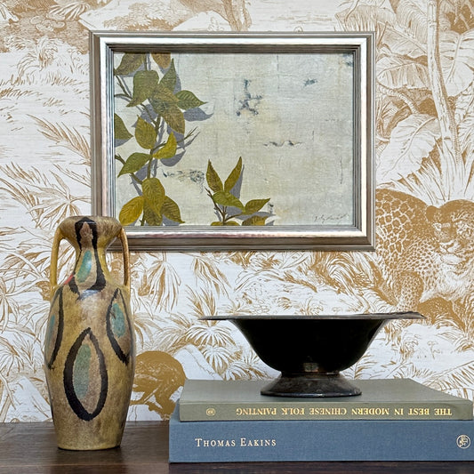 Vintage Art Room Original Oil Painting from Sweden