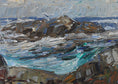 Load image into Gallery viewer, Vintage Art Coastal Oil Painting from Sweden