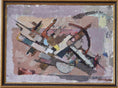 Load image into Gallery viewer, Vintage Original Abstract Oil Painting From Sweden