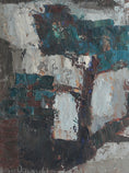 Load image into Gallery viewer, Mid Century Vintage Art Abstract Oil Painting From Sweden 1961