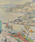 Load image into Gallery viewer, Mid Century Vintage Oil Painting From Sweden