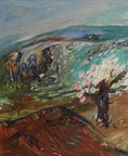 Load image into Gallery viewer, Swedish Mid Century Vintage Art Landscape Oil Painting