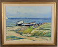 Load image into Gallery viewer, Vintage Art Coastal Oil Painting by from Sweden from 1948