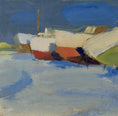 Load image into Gallery viewer, Vintage Coastal Painting by T Nilsson from Sweden