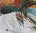 Load image into Gallery viewer, Swedish Mid Century Vintage Art Abstract Oil Painting by B Andersson