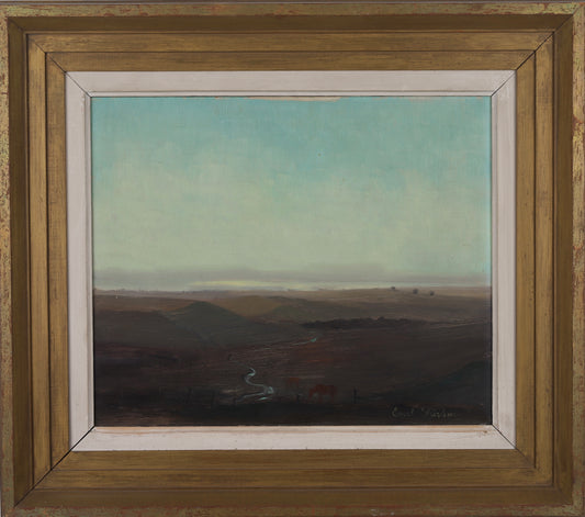 Mid Century Original Landscape Oil Painting from Sweden