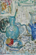 Load image into Gallery viewer, Vintage Art Room Original Still Life Oil Painting from Sweden