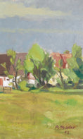 Load image into Gallery viewer, Vintage Art Original Oil Painting of Horses From Sweden