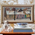 Load image into Gallery viewer, Vintage Art Room Mid Century Original Oil Painting By GS Malm from Sweden