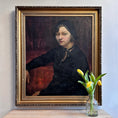 Load image into Gallery viewer, Vintage Woman's Portrait Oil Painting From Sweden