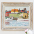 Load image into Gallery viewer, Mid Century Vintage Art Original Oil Painting From Sweden By E Hermansson