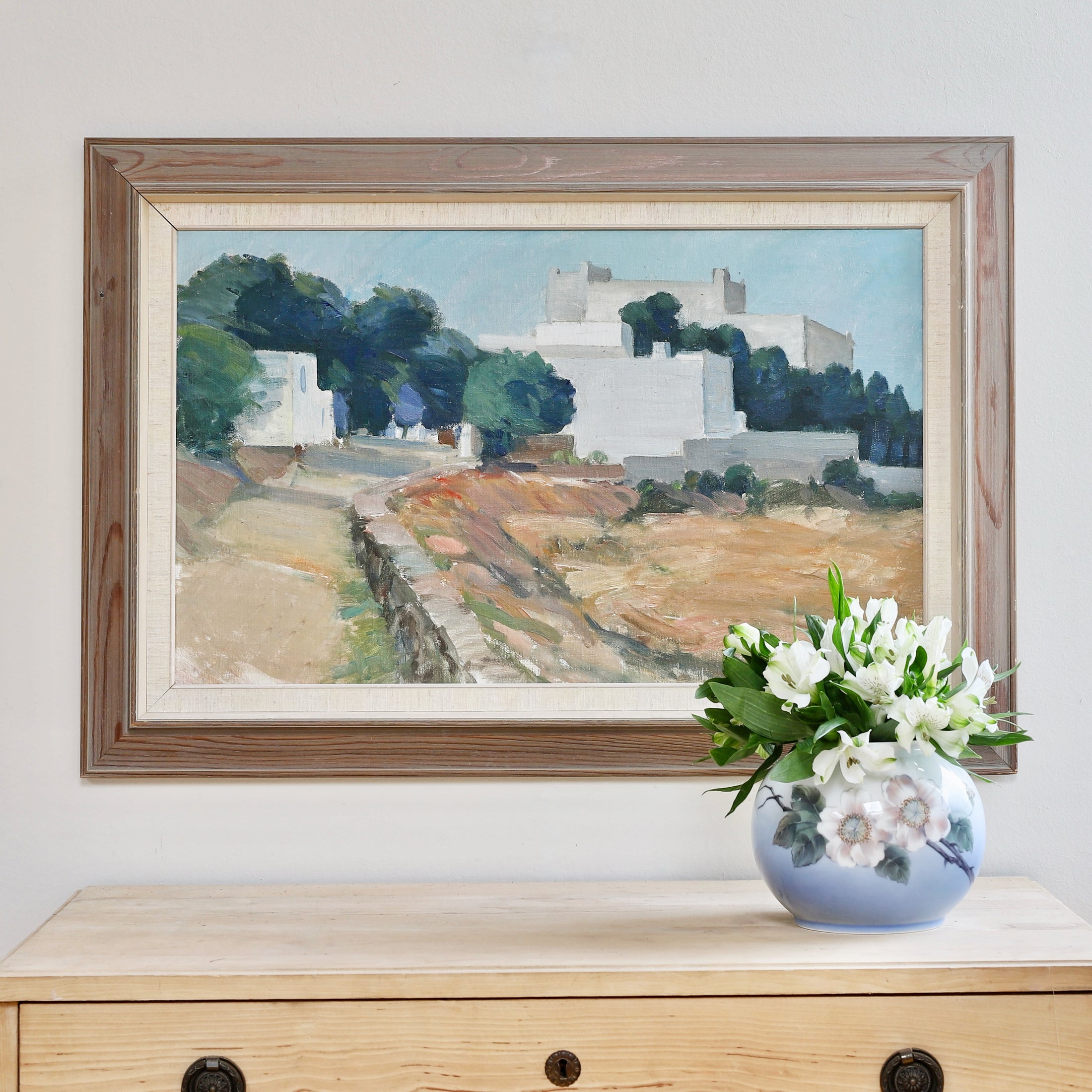 Vintage Oil Painting by T Nilsson from Sweden