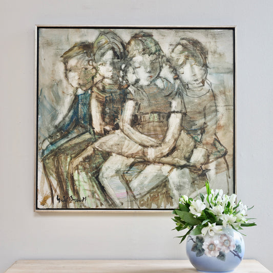 Swedish Vintage Oil Painting From Sweden By E Brandt
