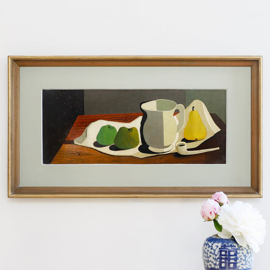 RESERVED Mid Century Original Still Life From Sweden