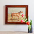 Load image into Gallery viewer, Vintage Art Original Horse Oil Painting From Sweden