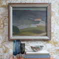 Load image into Gallery viewer, Vintage Art Mid Century Coastal Oil Painting from Sweden 1957