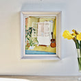 Load image into Gallery viewer, Vintage Art Mid Century Interior Scene From Sweden 1979