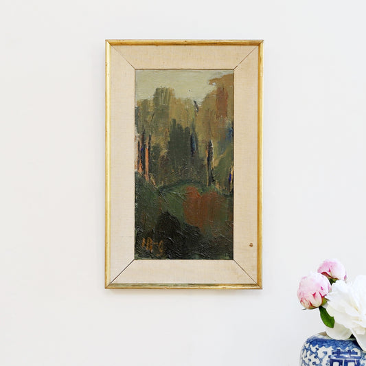 Vintage Art Room Mid Century Original Landscape from Sweden