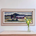 Load image into Gallery viewer, Mid Century Original Vintage Farmhouse Oil Painting from Sweden
