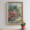 Load image into Gallery viewer, Mid Century Vintage Original Cityscape Oil Painting From Sweden