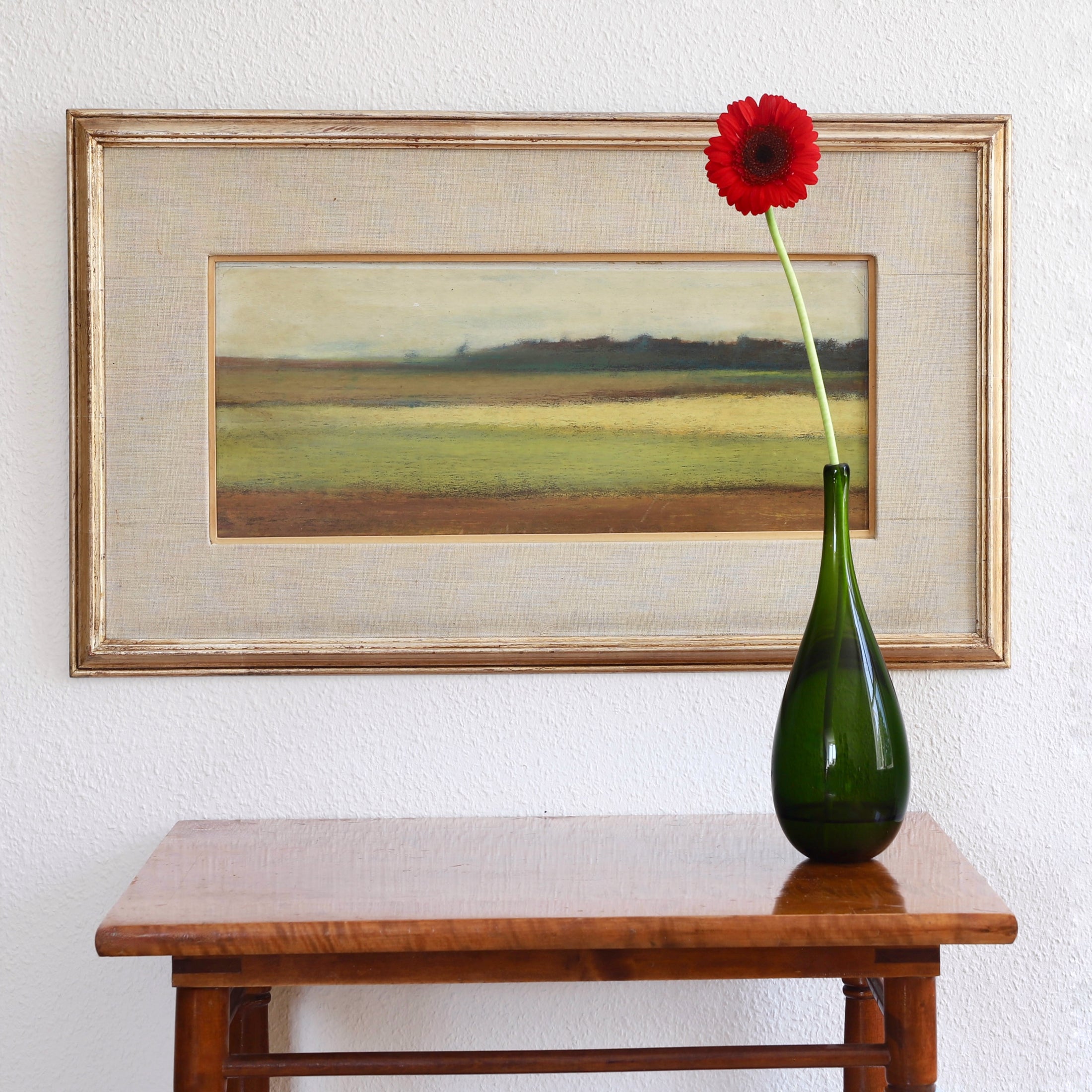 Vintage Mid Century Landscape Painting From Sweden