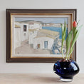 Load image into Gallery viewer, Vintage Oil Painting of Ibiza by T Nilsson from Sweden 1967