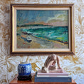 Load image into Gallery viewer, Mid Century Original Coastal Oil Painting Woldemar Tank From Sweden