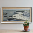Load image into Gallery viewer, Mid Century Coastal Oil Painting By A Erwö Sweden