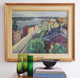 Load image into Gallery viewer, Vintage Art Original Cityscape Oil Painting From Sweden