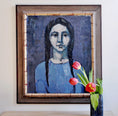 Load image into Gallery viewer, Vintage Art Room Mid Century Portrait from Sweden