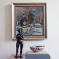 Load image into Gallery viewer, Vintage Mid Century Interior Oil Painting From Sweden 1929