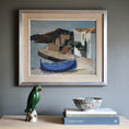 Load image into Gallery viewer, Vintage Coastal Painting by T Nilsson from Sweden