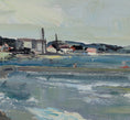 Load image into Gallery viewer, Mid Century Vintage Art Coastal Oil Painting from Sweden