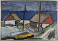 Load image into Gallery viewer, Vintage Original Coastal Oil Painting From Sweden