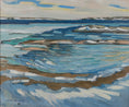 Load image into Gallery viewer, Vintage Art Room Original Coastal Oil Painting Sweden