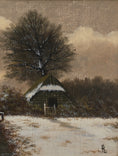 Load image into Gallery viewer, Farmhouse Oil Painting From Sweden