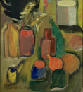 Load image into Gallery viewer, Original Still Life Oil Painting Vintage Mid Century Sweden