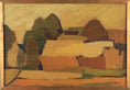 Load image into Gallery viewer, Vintage Art Room Mid Century Landscape Oil Painting From Sweden