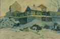 Load image into Gallery viewer, Original Winterscape Oil Painting From Sweden