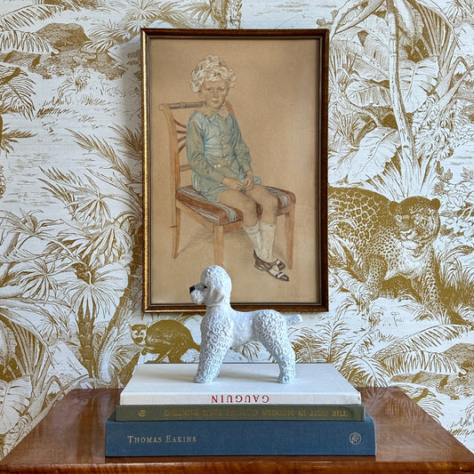 Vintage Art Room Mid Century Portrait Sweden