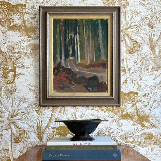 Vintage Landscape Oil Painting From Sweden by J Bören