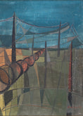 Load image into Gallery viewer, Original Oil Painting Vintage Mid Century From Sweden