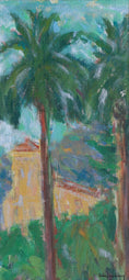 Load image into Gallery viewer, Mid Century Original Vintage Landscape Oil Painting from Sweden