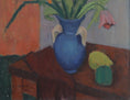 Load image into Gallery viewer, Original Still Life Floral Oil Painting Vintage Mid Century Sweden