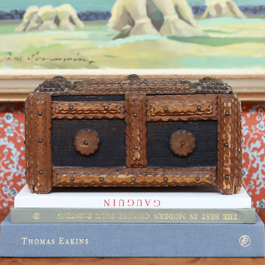 Folk Art Tramp Art Box