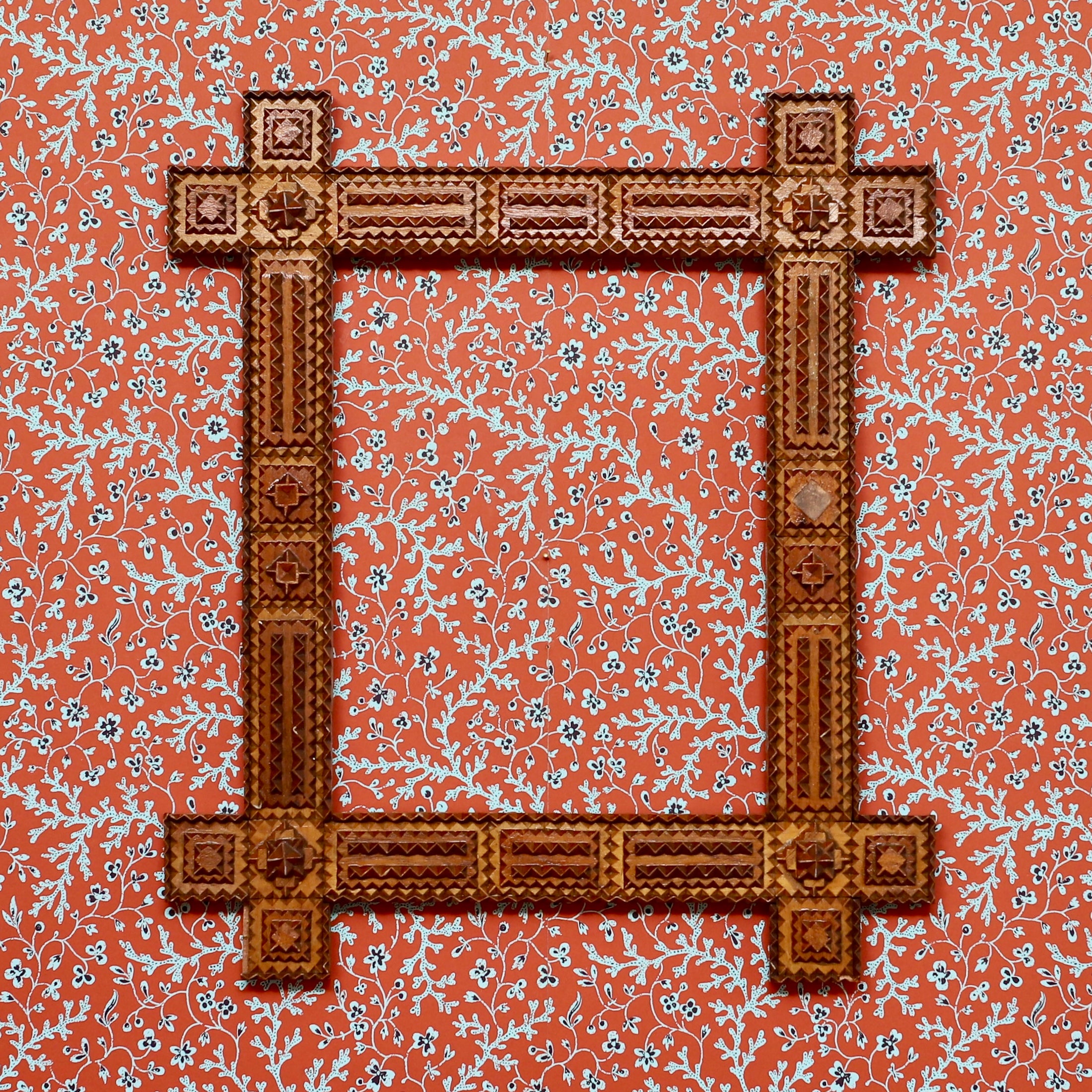 Vintage Art Room Tramp Art Frame