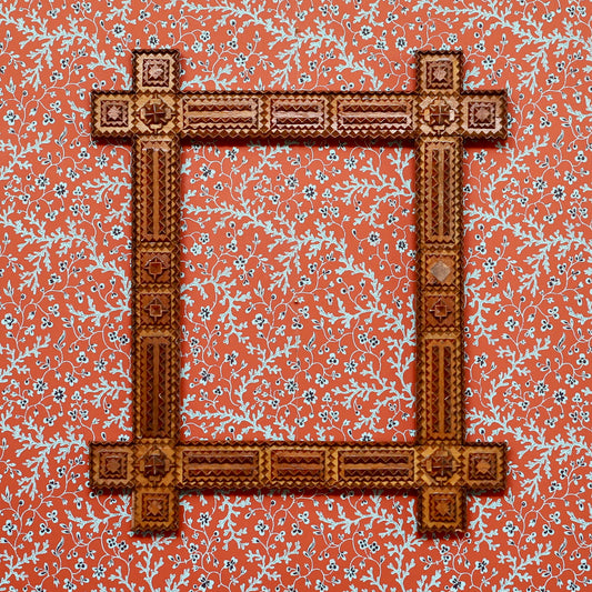 Vintage Art Room Tramp Art Frame