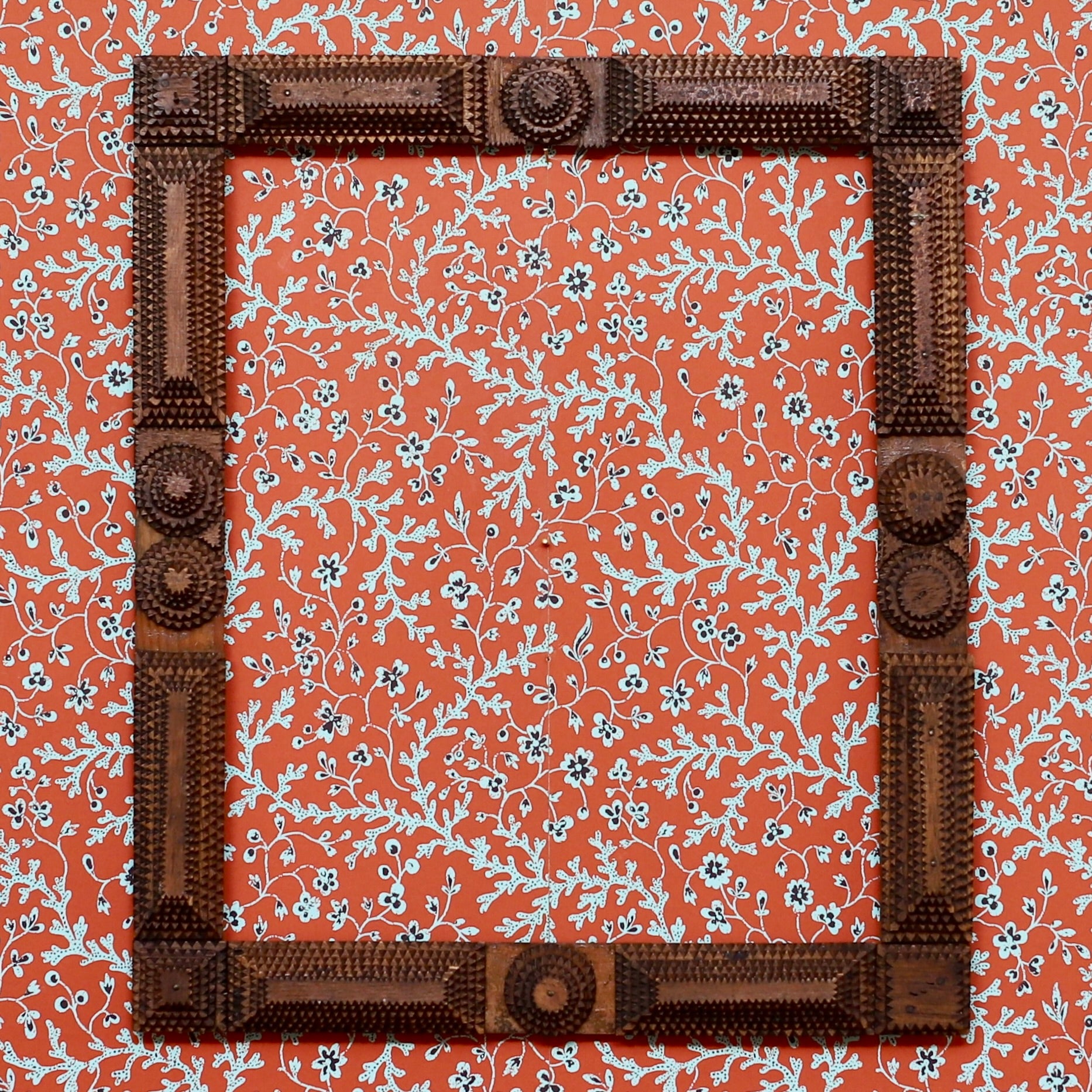 Vintage Art Tramp Art Frame